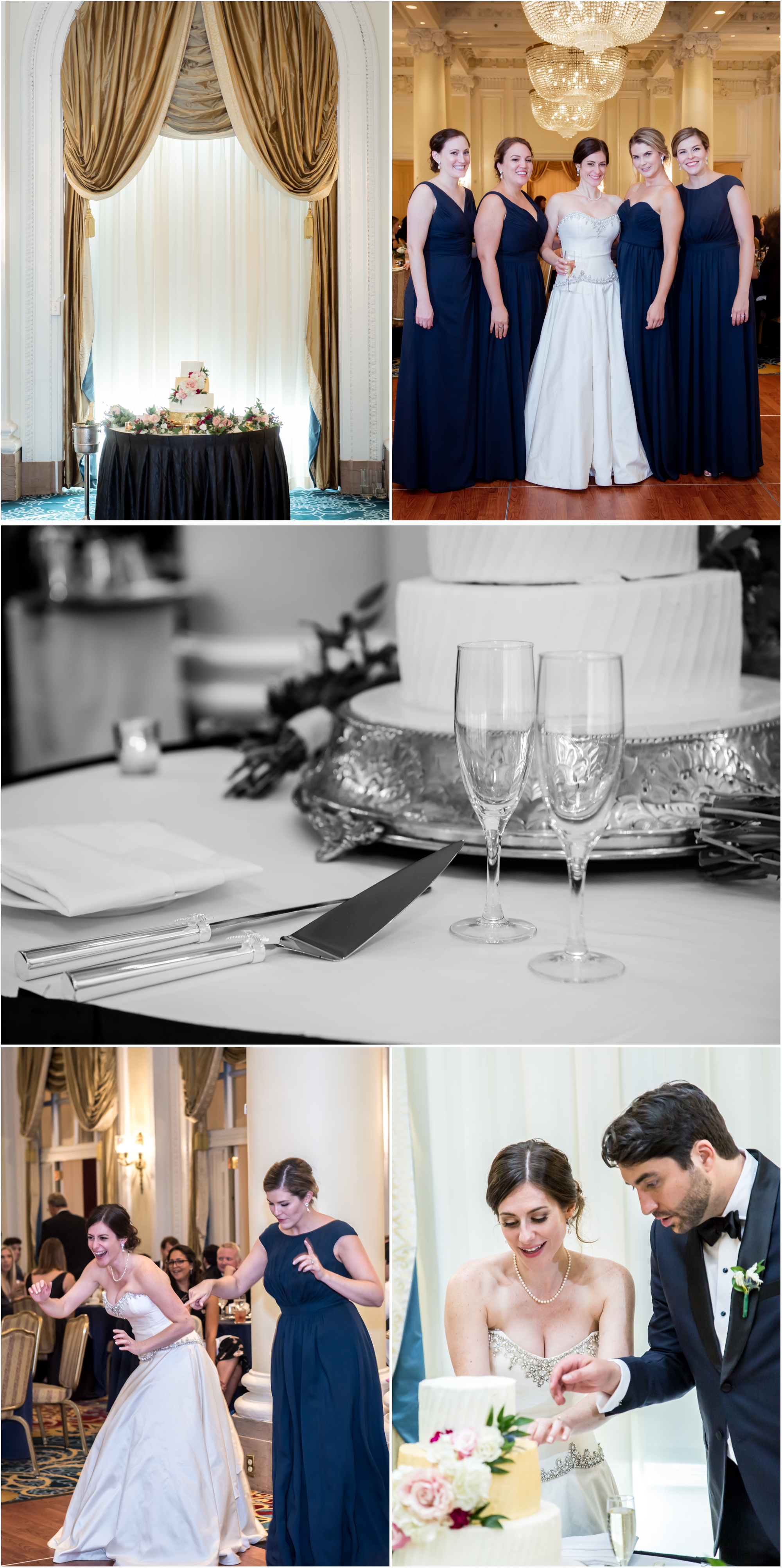 Stunning wedding reception photography at the Jefferson Hotel