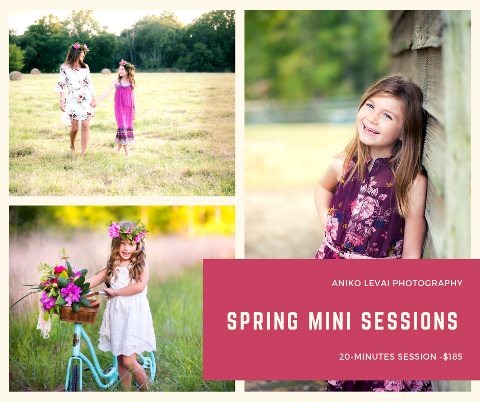 Spring mini photo sessions